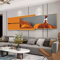 Tranh trang trí Decal phòng ngủ khách sạn giá xưởng 150*60-150*50 cm P/N: AZ2-0141-KN-DECAL-150X60-150X50